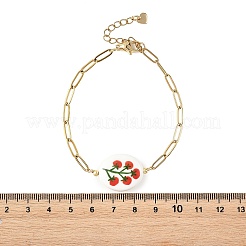 304 Edelstahl-Büroklammerkettenarmbänder für Frauen&nbsp;BJEW-JB14191