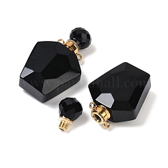 Подвески из натурального обсидиана для открывающихся флаконов духов&nbsp;G-I381-02G-05