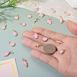 21шт 7 стиля латунные эмалевые подвески&nbsp;KK-TA0003-19B