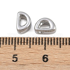 304ステンレススチールチャーム  文字L  文字d  7.5x5x3.5mm  穴：1.8mm&nbsp;STAS-C135-03D-P