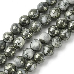 Природных драгоценных камней бисер нитей, граненые круглые, 7.5~8 мм, отверстие : 1 мм, около 50 шт / нитка, 15.43'' (39.2 см)