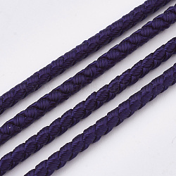 Cordes en fibre acrylique, indigo, 3mm, environ 6.56 yards (6 m)/rouleau
