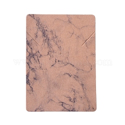 Collar de cartón tarjetas de exhibición, rectángulo con patrón de mármol, burlywood, 6.95x5x0.05 cm