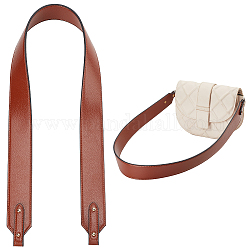 Ремни сумки из искусственной кожи, со шпилькой с шаровой головкой, седло коричневый, 85.7x3.9x0.35 см