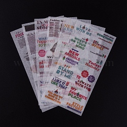 Planificateur stickers, autocollant décoratif, pour le scrapbooking, calendriers, bricolage artisanat, album, mot, 16.1x8x0.01 cm, 6sheets / set