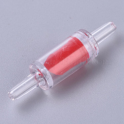 Válvulas de retención de la bomba de aire del acuario, Válvula de retención unidireccional de plástico sin retorno, para pecera, rojo, 55x13mm, agujero: 2.5~3 mm