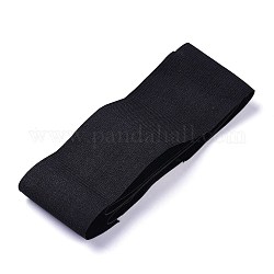 Elastico piatto elastico, accessori per cucire indumenti per tessitura, nero, 70mm, circa 5.46 iarde (5 m)/filo