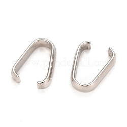 201 Stainless Steel Quick Link Connectors, Stainless Steel Color, 10x2mm