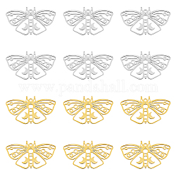 Дикосметические 2 цвета, подвески в форме полого мотылька, филигранная подвеска-бабочка, ювелирные изделия, серьги, ожерелье, аксессуар