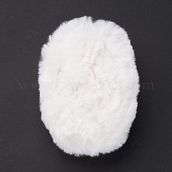 Пряжа из полиэстера и нейлона, имитация меха норковая шерсть, для вязания мягкого шарфа своими руками, призрачный белый, 4.5 мм