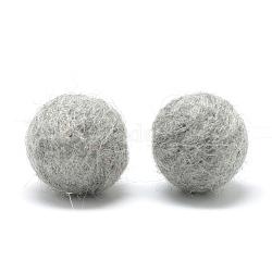 Palla in feltro di lana artigianale fai da te, decorazione artigianale, grigio, 30mm