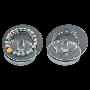 Braccialetti di vetro organico / braccialetti Espositori, chiaro, 78x79x44mm