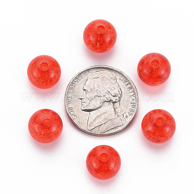 Прозрачных бусин акриловые треск MACR-S373-66C-N08-1