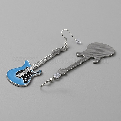 Болтающийся серьги сплава эмали EJEW-WH0015-68P-02-1