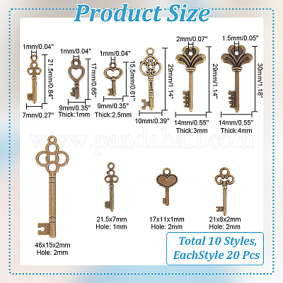 200шт 10 стиля подвески из сплава в тибетском стиле FIND-AR0004-31-1