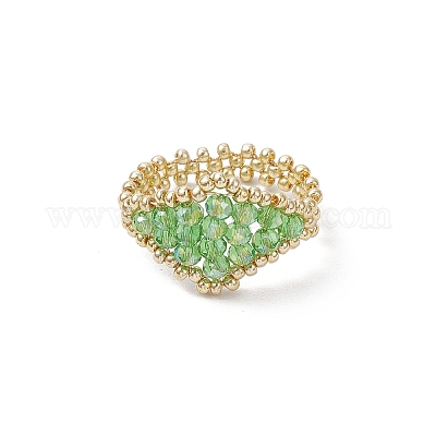 Стеклянные кольца для пальцев RJEW-MZ00030-02-1