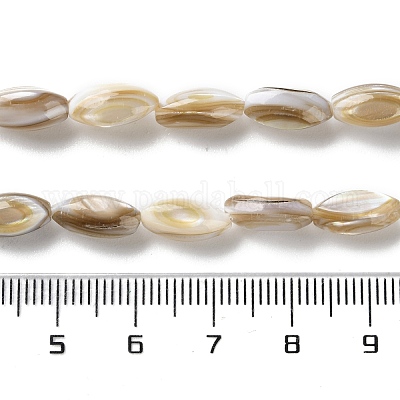 Нити бусин из натуральных пресноводных ракушек SSHEL-B002-13-1