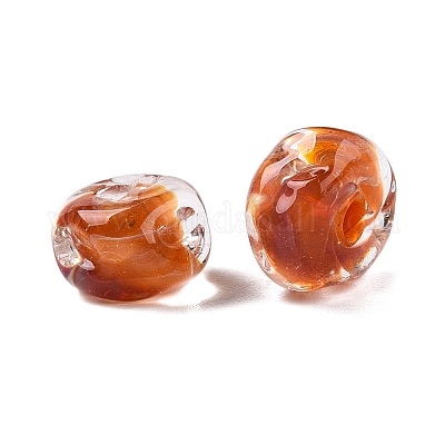 Бусы лэмпворк ручной работы LAMP-T021-15G-1