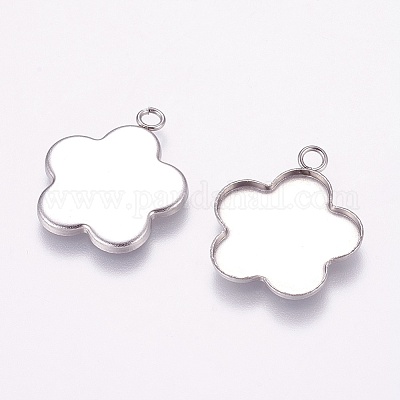 Подвеска-кабошон из не тускнеющей нержавеющей стали 304 X-STAS-K148-06-1