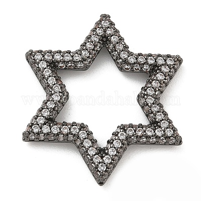 Стойка покрытие латунь микропаве кубический цирконий звездообразные соединительные кольца KK-A234-004B-07-1