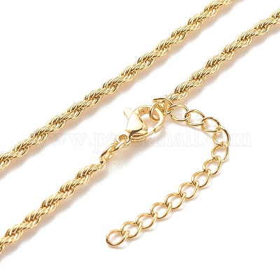 18K Gold Plated Twisted Singapore Chain Necklace 22 inches
