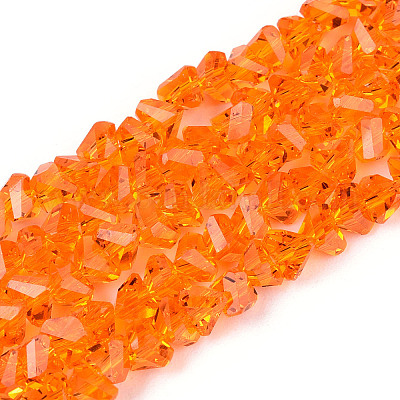 Прозрачные стеклянные бусины GLAA-N018-4mm-07-1