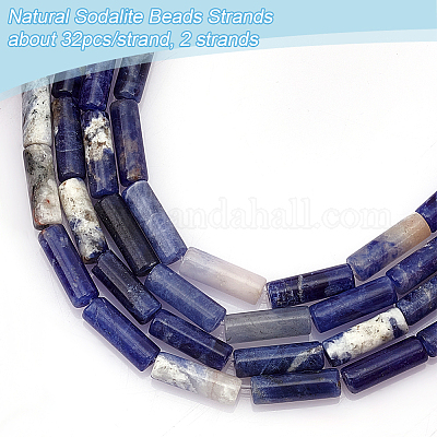 2 нити натуральных содалитовых бусин нити G-OC0004-74-1