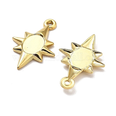 Ионное покрытие (ip) нержавеющая сталь 304 подвеска кабошон оправа STAS-G347-16G-1