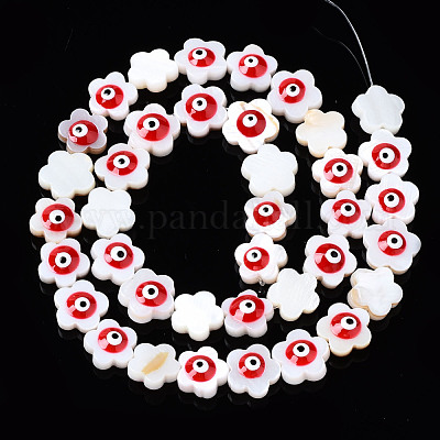 Бусины из натуральных пресноводных ракушек SHEL-Q025-004E-1