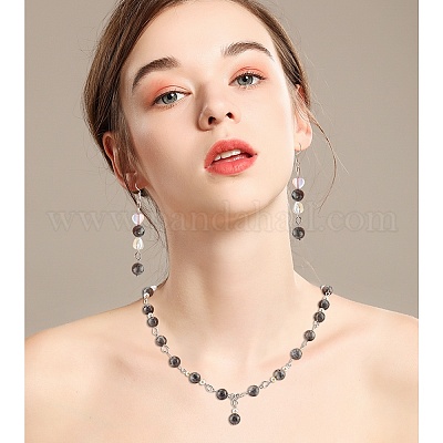 Натуральные нити бус из ларвикита G-AR0002-19-1