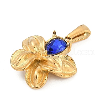 Pendentifs en strass en acier inoxydable 304&nbsp;STAS-K291-06G-01-1