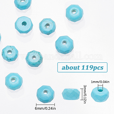 1 прядь натурального Говлит бисер прядь TURQ-SC0001-25-1