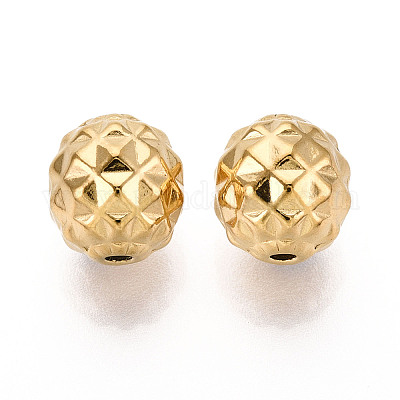 Текстурированные бусины из нержавеющей стали 304 STAS-T072-03G-1