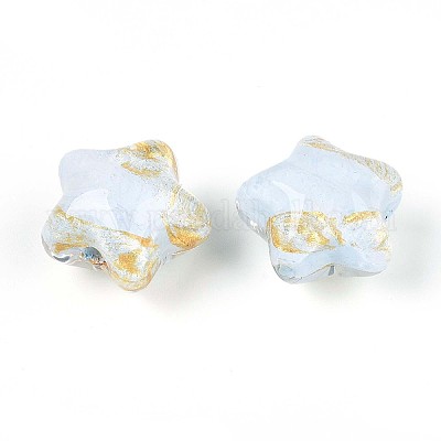 Прозрачные смоляные эмалевые бусины RESI-N043-02B-1