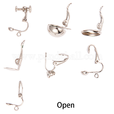 Фурнитура для сережек-клипс из латуни/железа KK-SC0001-05-1