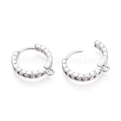 Латунная фурнитура для хооп серег KK-N267-34P-1