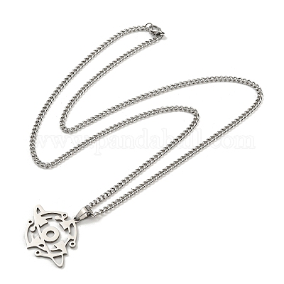 Не тускнеющие подвески из нержавеющей стали 201 для мужчин NJEW-Q336-02J-P-1