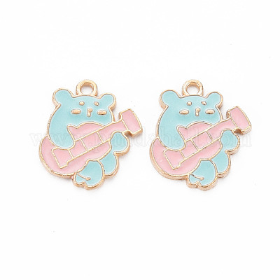 Подвески из эмали и сплава ENAM-N054-65B-NR-1