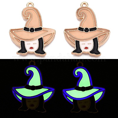 Подвески из эмали и светящегося сплава на тему хэллоуина ENAM-N056-235G-1