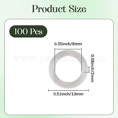 100 шт. пластиковые соединительные кольца KY-CN0001-01A-1