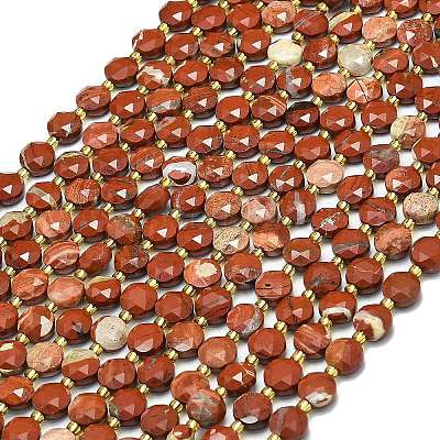 Натуральные красные яшмы бусы пряди G-C116-A62-02-1