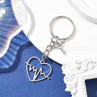 Брелок с подвеской в виде сердца на день святого валентина KEYC-JKC00625-01-1