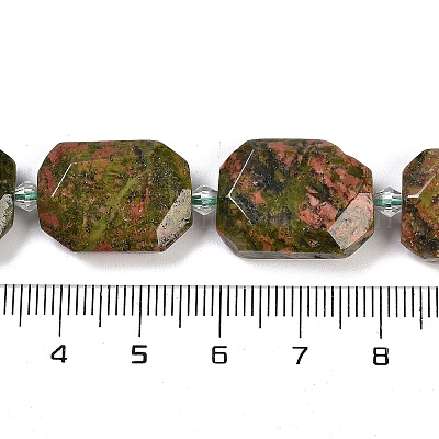 Природные Unakite бисер нитей G-B125-P12-01-1