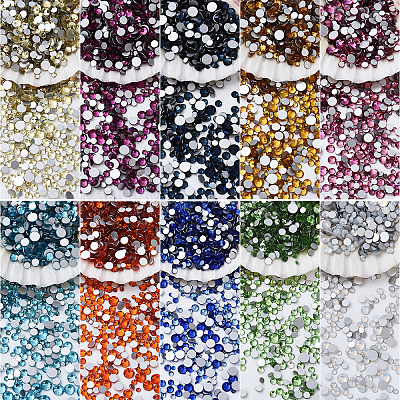 Стеклянные горные хрустальные плоские задние кабошоны RGLA-YW0001-A04-1