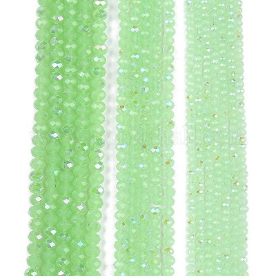 Стеклянные бусины с гальваническим покрытием  EGLA-A044-J4mm-L01-1