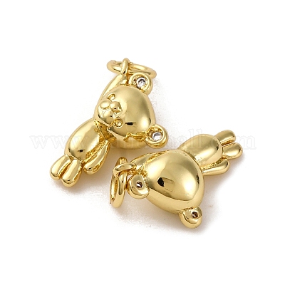 Латунные микро проложить кубического циркония подвески KK-P308-20G-1