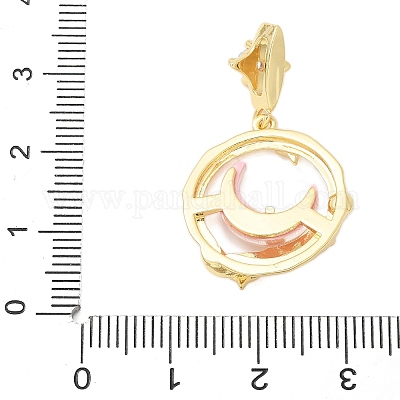 Латунные микро проложить кубического циркония подвески KK-S507-17G-1