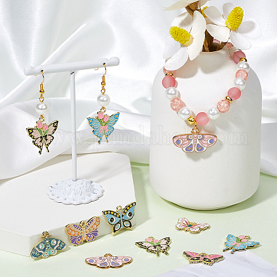 20шт 10 стиля подвески из сплава с эмалью FIND-SC0012-36-1