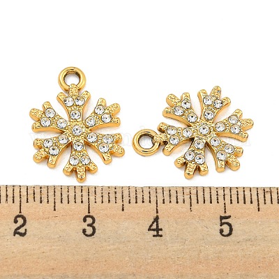 Рождественские подвески из сплава с УФ-покрытием и кристаллами и стразами X1-ALRI-C009-11G-1