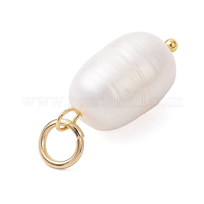 2 шт. 2-х цветные подвески из натурального культивированного пресноводного жемчуга с рисом PALLOY-JF04200-1